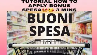 BONUS SPESA🤩TUTORIAL🤩HOW TO APPLY VERY EASY🤩😘