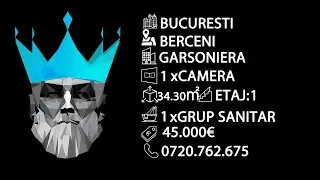 Bucuresti || Berceni | Garsoniera 37MP | Etaj 1 | Balcon | Centrala | Parcare