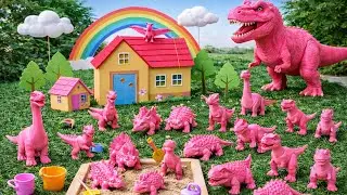 Washing Muddy Dinosaur Toys &ndash; Relaxing Cleaning Video