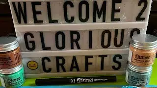 My review on how to use Distress embossing glaze