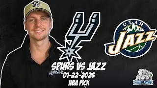 San Antonio Spurs vs Utah Jazz 1/22/26 NBA Free Picks & Prediction | NBA Betting Tips