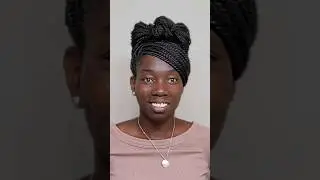 How To Do A Bow Bun With Braids #knotlessbraids #hairbows #naturalhair