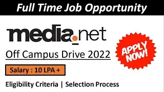 Media.net Off Campus Recruitment 2022 | Off Campus Drive for Freshers 🔥🔥