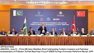 Prime Minister Shehbaz Sharif addresses Turkey Pakistan Business Forum
