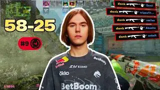 donk 58&ndash;25 on Ancient | 4724 ELO FACEIT EU