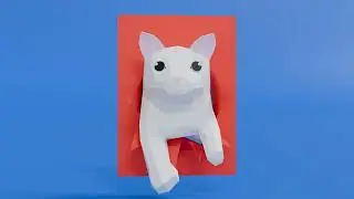 Cat Broke The Frame 3D Animation | Papercraft | Kami DIY Creations