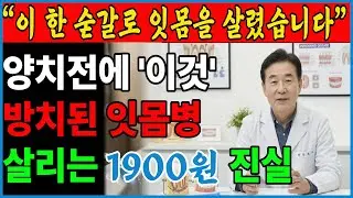 이 한 숟갈로 잇몸을 지켰습니다｜양치 전에 꼭 하세요 (1900원 진실)