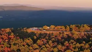 Talimena Scenic Drive Fall colors October 21, 2025