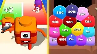 Number Cube 🆚 Boble Merge 3D | Best Merge Puzzle Game 2025 