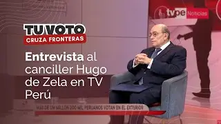 #Elecciones2026 | Entrevista al canciller Hugo de Zela en TV Per&uacute; - 12.01.26