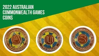 Commonwealth Games 2022 Coins from Woolworths with Coloured Two Dollar &  One Dollar Australian Coin