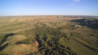 4K Drone Plum Creek Lake Meredith National Park