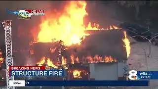 BREAKING NEWS STRUCTURE FIRE