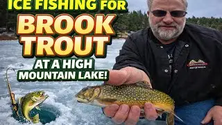 Chasing Brook Trout on a Frozen High Mountain Lake