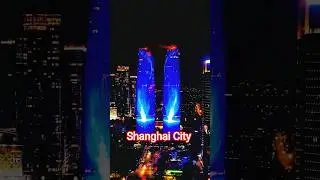 Shanghai City Night View 🌃 | AniZXO Vibes #shorts #trend #song  #citylights #nightview #shanghai