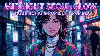 Midnight Seoul Glow 🌃 | 1-Hour Retro Korean Pop & City Pop Mix