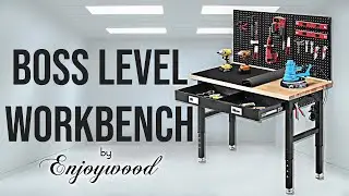 A Heavy Duty work bench you need to see - Enjoywood #workbench #woodworking #work