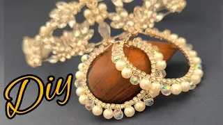 💰Make $500|day making stunning crystal and pearl earrings at home|with a simple trick💰