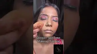 deeper skin tone makeup tutorial #tutorial #softglamlook #ytshort