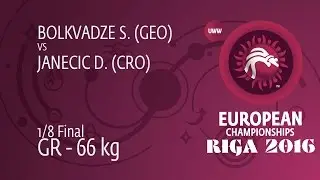 1/8 GR - 66 kg: S. BOLKVADZE (GEO) df. D. JANECIC (CRO) by TF, 8-0