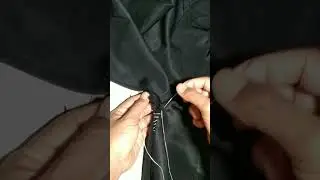 tutorial for sewing torn trousers by hand sewing #videoshort
