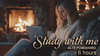 🧘 STUDY WITH ME | 45/15 Zen Mode / УЧИМСЯ ВМЕСТЕ | 45/15 Спокойная концентрация 🕯️📘