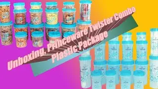 Unboxing  Princeware Twister Combo Plastic Package Container Set, 20-Pieces From Amazon,