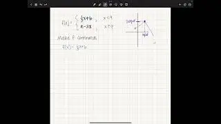 BC 1 6B Finding a of piecewise for continuity