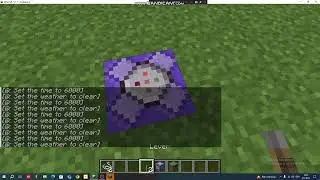 how to make a lightning tornado using one command block and a lever(commands in description)