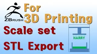 Zbrush for 3D Printing / 3D프린팅을 위한 지브러쉬 / STL export / 스케일 셋 / STL 저장