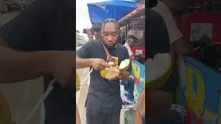 Eating Coconut in Linden, Guyana - December 30 2024 (4093)