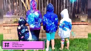 Uideazone 3D Graffiti Hoodies for Kids (starring Cadi, Ryli, Sofi, & Elli)