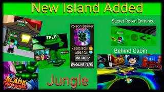 New Island Added, Jungle  /||\  Blade Throwing Simulator [Roblox]