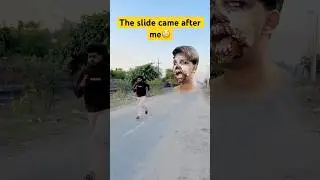 The slide came after me😳 #comedy  #funny #youtubeshorts #shortsfeed #viralvideo #ghost