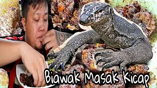 Biawak Goreng Kicap Special, chef Borneo.