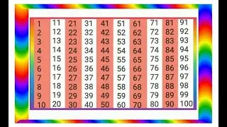 1 se 100  | 1 to 100 counting for toddlers | 12345 numbers for UKG LKG | Counting 1 to 100 | 2097