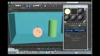V- Ray 2sided material,  override material,  light material