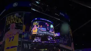 Luka Doncic gets welcomed by the Lakers fans