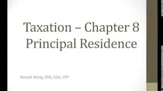 Principal Residence Video Problem & Solution
