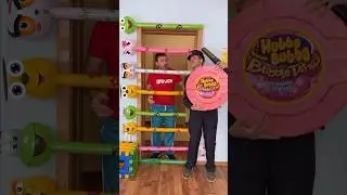 Funny Balloon Door - Giant Hubba Bubba vs little🍭😁❤️ #shorts by PIBABU
