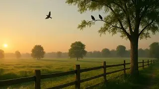 Morning Birds on the Farm 🕊️🌄 Gentle Wind & Nature Sounds for Relaxation