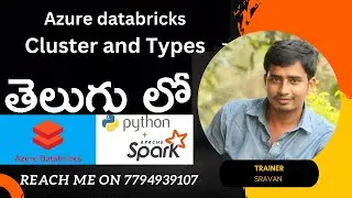 Azure Databricks Cluster & types|#azuredatabricks #pyspark #azure #azureintelugu #python #bigdata