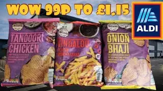 Обзор чипсов ALDI Bilash Of India Treble... Луковые бхаджи Vindaloo Tandoori Chicken 150 г