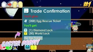[NEW SERIES ! ] PROFIT ON EASTER WEEK!! | RAYMAN TO GOLDEN ANGEL #1 | Growtopia