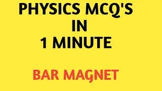 BAR MAGNET | MAGNETISM | POLE STRENGTH | MAGNETIC MOMENT | PHYSICS MCQ IN 1 MINUTE #YTSHORTS #SHORTS