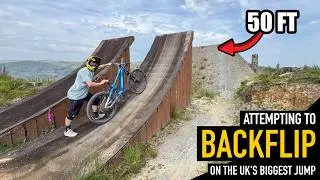ATTEMPTING A BACKFLIP ON THE UK'S BIGGEST JUMP TRAIL!