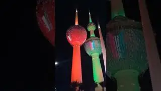 Kuwait Tower Night View | Kuwait National Day 2022 | My Few Times