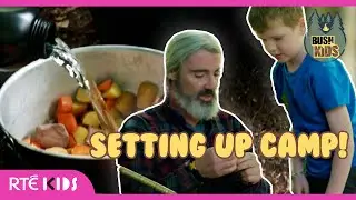 Tom B&aacute;n Shows How To Set Up A Campsite With Trees! 🏕️🍴 | Bush Kids | @rte