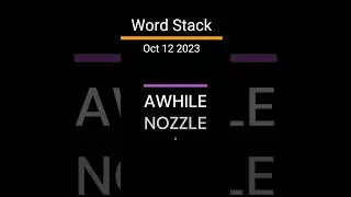 Word Stacks Daily Puzzle Oct 12 2023 | Word Stacks Daily Answers