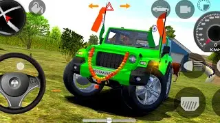 Green 💚 Thar 4x4 Indian Cars Simulator 3D Game 